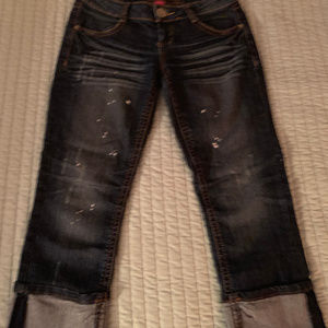 Almost Famous Paint Splatter Capris